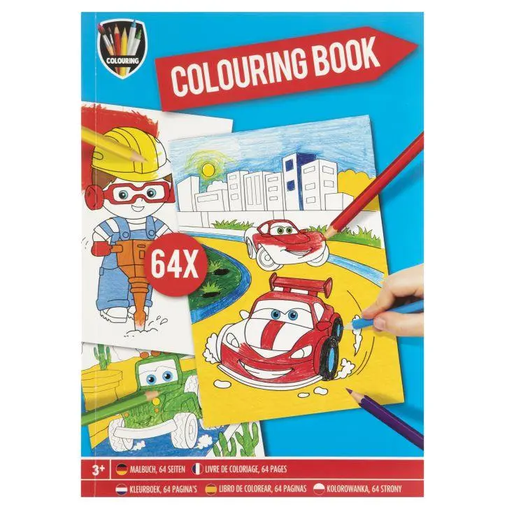 Livro Para Colorir A4 24 Folhas (Azul) - Colouring