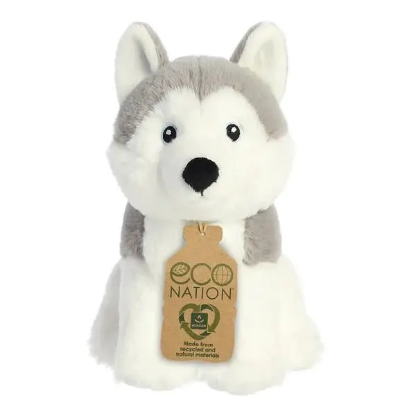 Peluche Cão Husky 20cm - Eco Nation