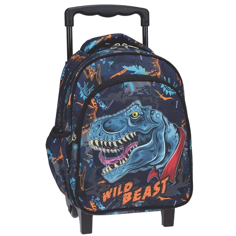 Trolley Infantario Azul e Laranja Wild Beast - Dinossauros