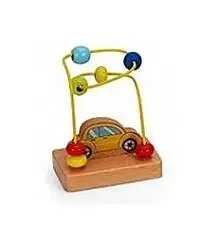 Jogo Labirinto com Carro em Madeira - Legnoland