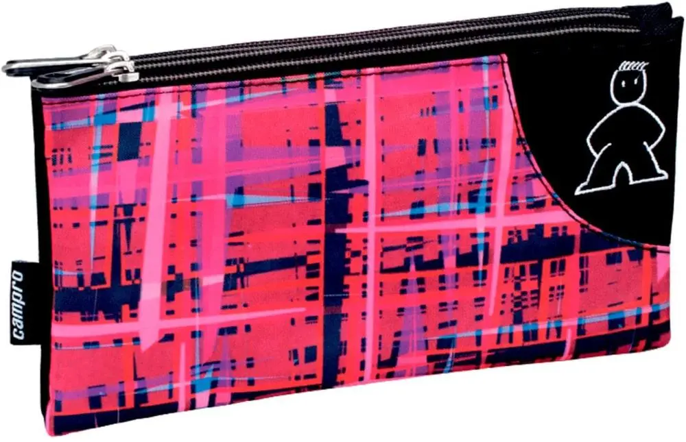 Estojo Retangular Triplo Campro Rosa