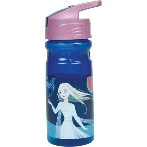 Cantil Flip 500ml Elsa em Azul e Tampa Rosa - Frozen