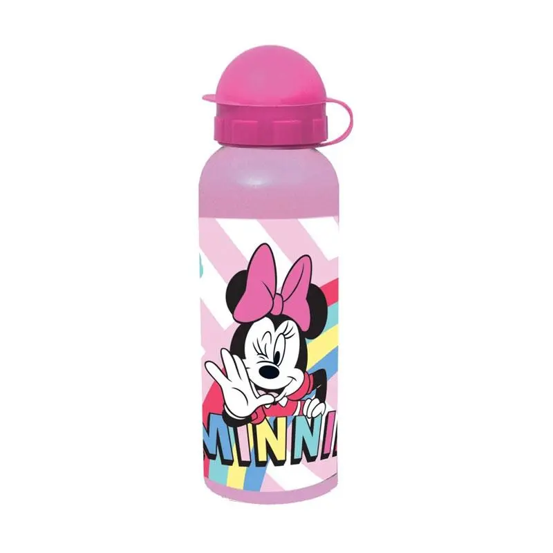 Cantil de Alumínio Riscas Rosa 520ml "You're So Cool" - Minnie