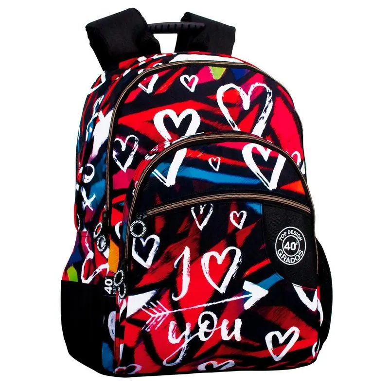 Mochila Escolar 40 Graus "I Love You"