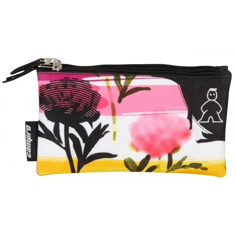 Estojo Triplo Branco e Rosa com Flores - Twilight - Campro