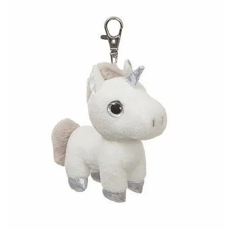 Porta-chaves Unicórnio Silver Prateado - Sparkle Tales - Aurora