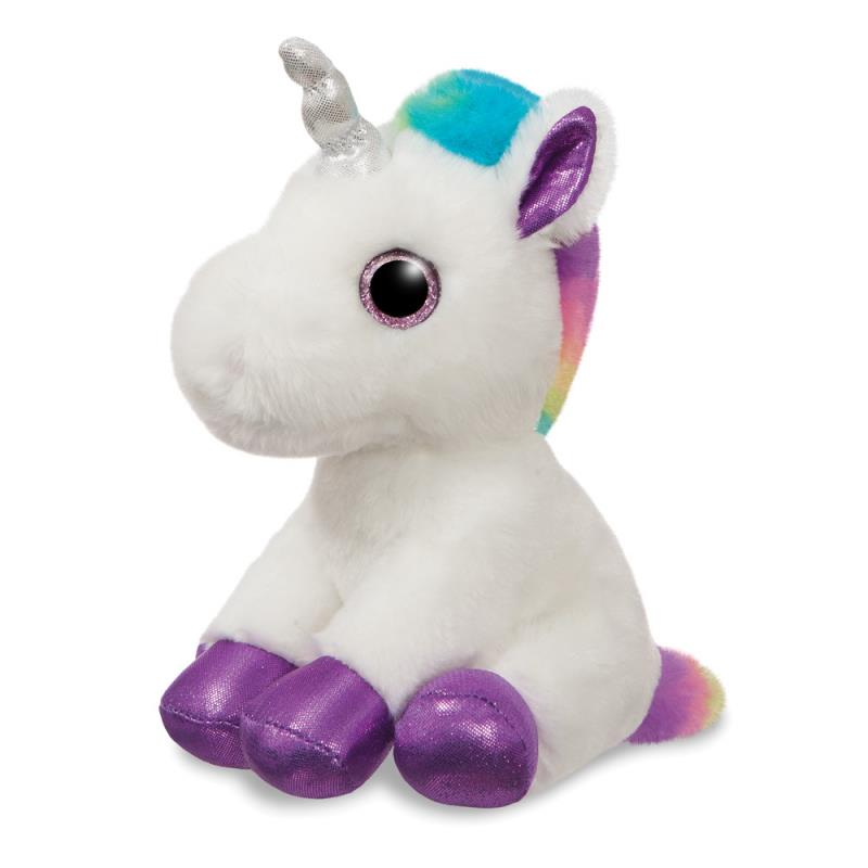 Peluche Unicórnio Tutti Multicolorido 17.8cm - Sparkle Tales - Aurora