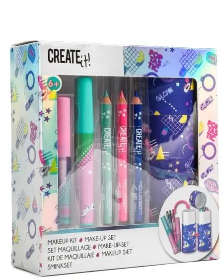 Set Maquilhagem c/ Tubo de Arrumação (5 pcs) - Create It!