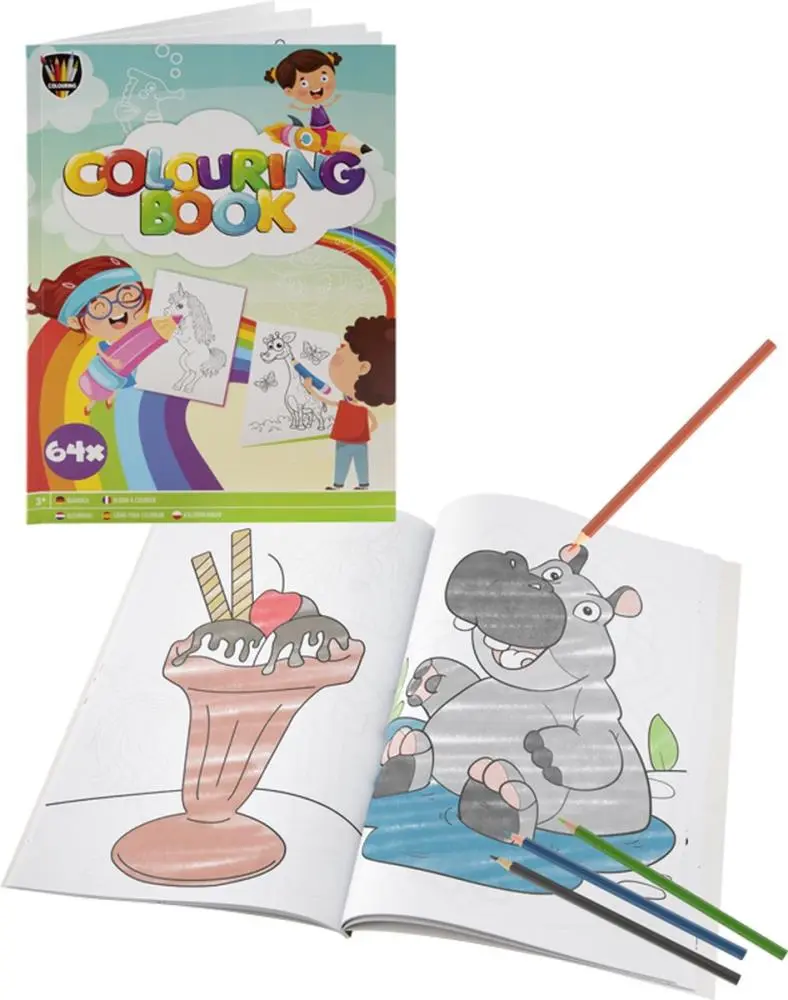 Livro Para Colorir A4 60 Folhas - Colouring