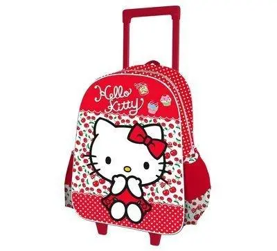 Mochila Escolar 3D c/ Trolley - Hello Kitty