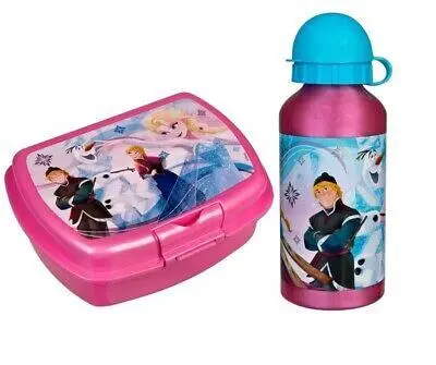 Conjunto Cantil Alumínio e Sandwicheira Rosa - Frozen