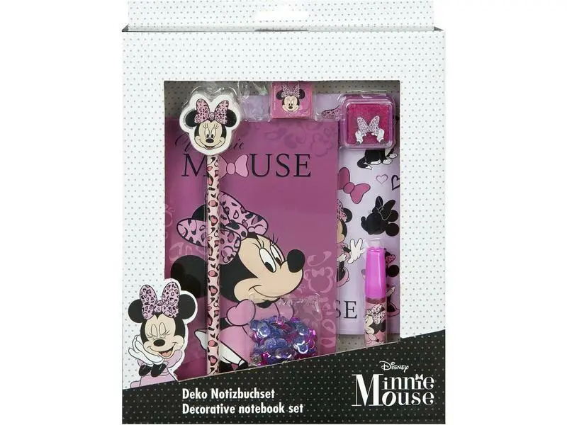 Conjunto de Escrita Decorativo 7 pcs Em Roxo  - Minnie