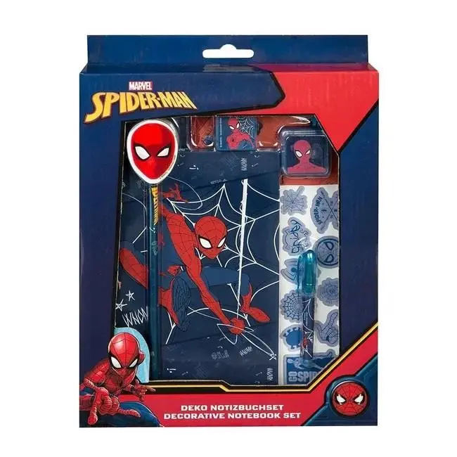Conjunto de Escrita Decorativo 7 pcs  - Spiderman