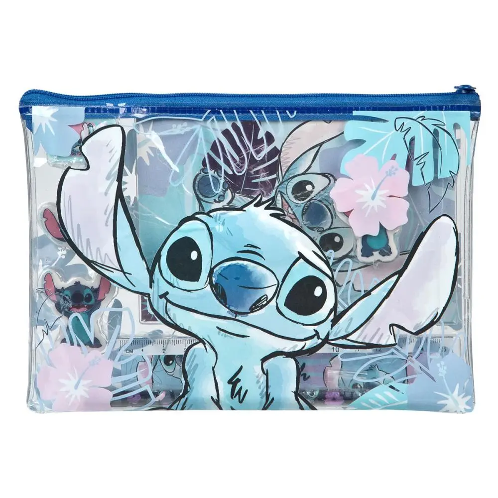 Conjunto de Escrita c/ Bolsa (7 pcs) - Lilo & Stitch