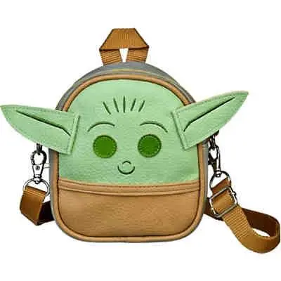 Bolsa Pequena com Alça Castanha e Cinza "The Child"- Star Wars