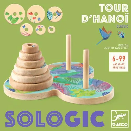 Jogo de Lógica - Torre de Hanói - Djeco