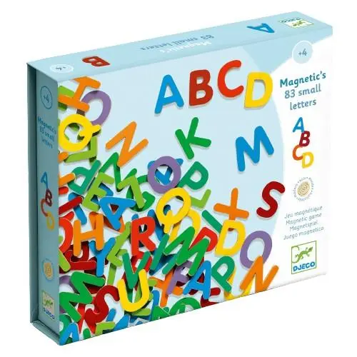 Pequenas Letras Magnéticas (83 pcs) - Djeco