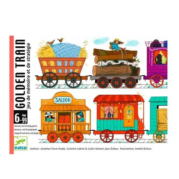 Jogo de Cartas de Memória e Estratégia - Golden Train - Djeco