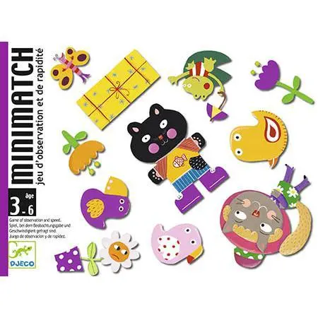 Djeco - Minimatch - Jogo de Cartas de Observação  e Rapidez
