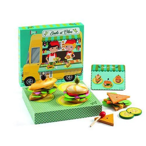 Djeco - Emilie & Olive - Jogo Restaurante de Sandes