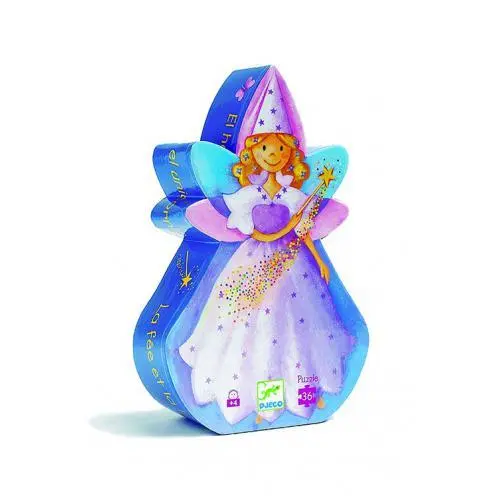 Puzzle Djeco Fada com Unicórnio 36 Peças