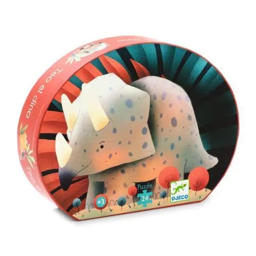 Puzzle Teo, O Dinossauro (24 pcs) - Djeco