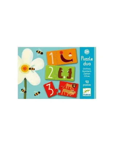 Puzzle Duo Números - Djeco