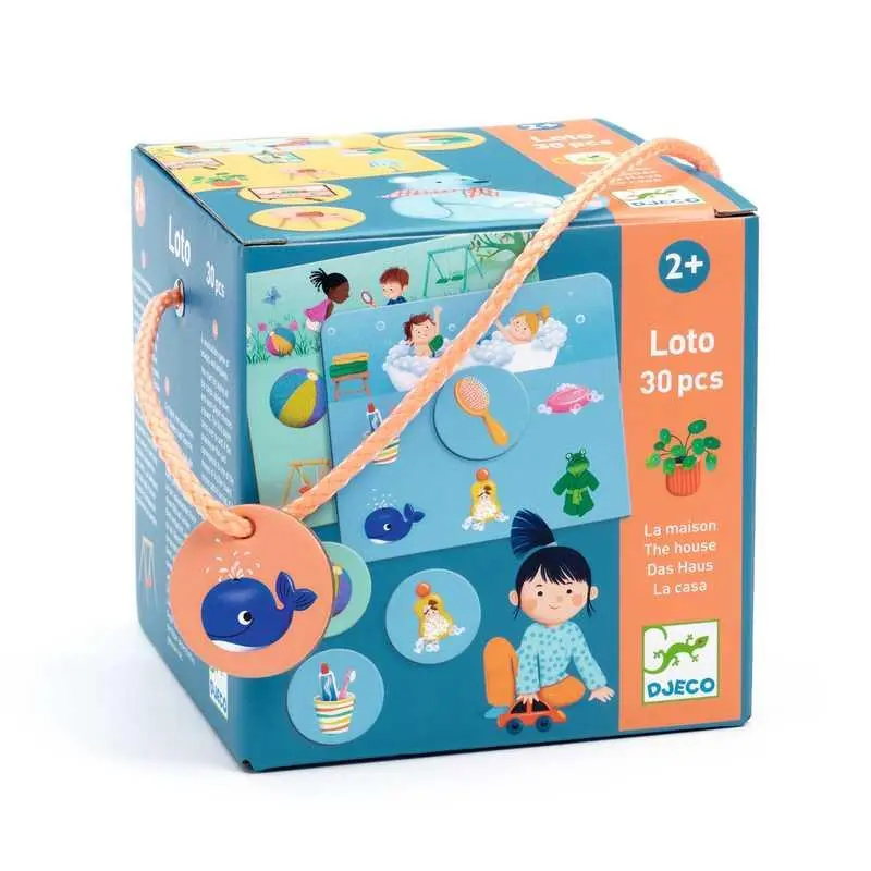 Jogo de Loto e Memória 30 pcs - A Casa - Djeco