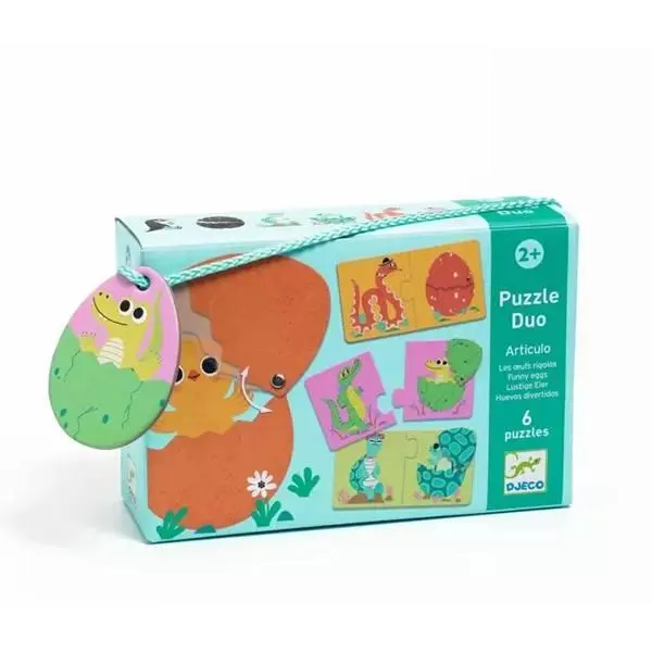Puzzle Duo Ovos Divertidos - Djeco