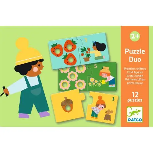 Djeco - Puzzle Duo - Primeiros Números