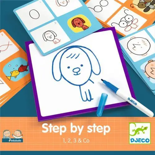 1, 2, 3 & Co - Step by Step - Djeco