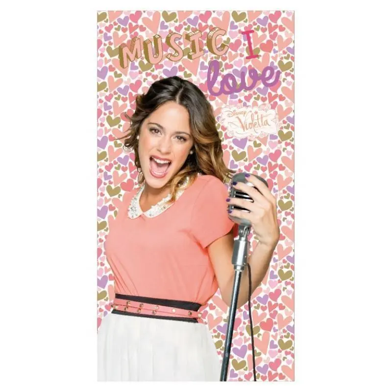 Toalha de Praia Violetta "Music I Love"