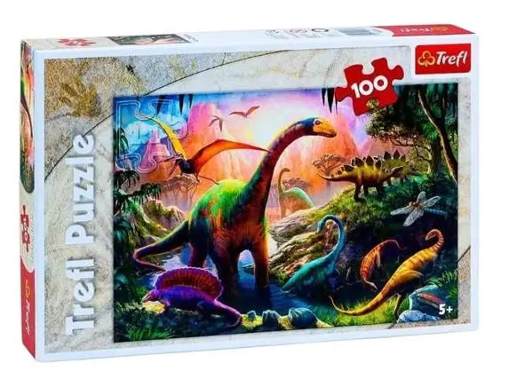 Puzzle 100 peças Dinossauros - Trefl