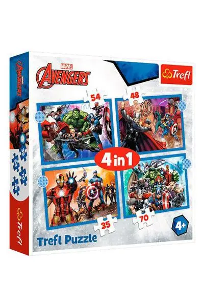 Puzzle 4 em 1 Avengers - Avengers