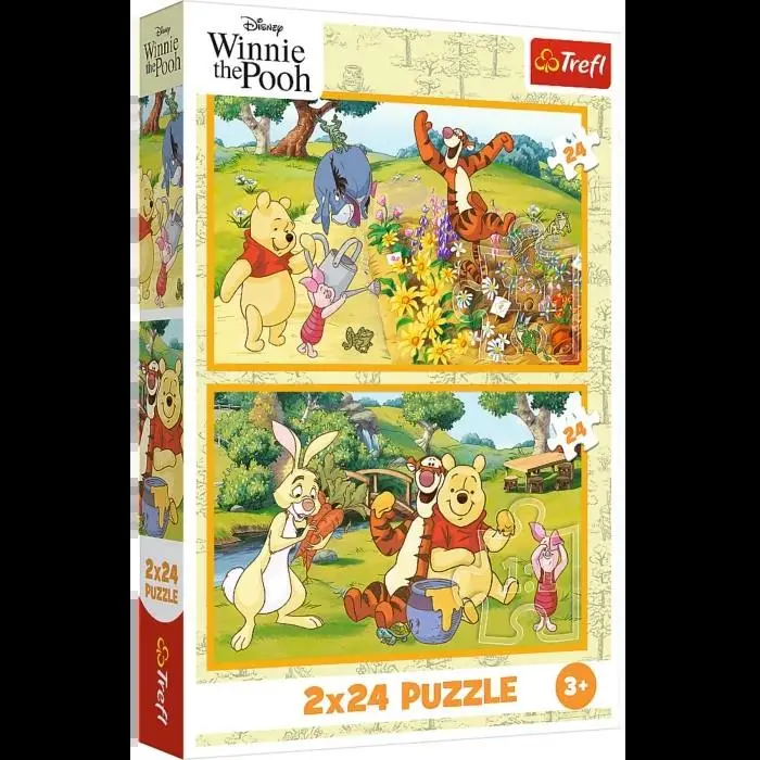 Trefl - Puzzle 2x24 Peças Winnie The Pooh