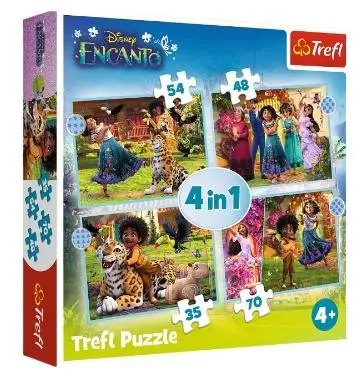 Puzzle 4 em 1 Encanto - Trefl