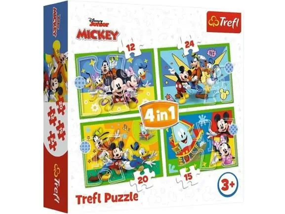 Puzzle Mickey 4 em 1 - Trefl