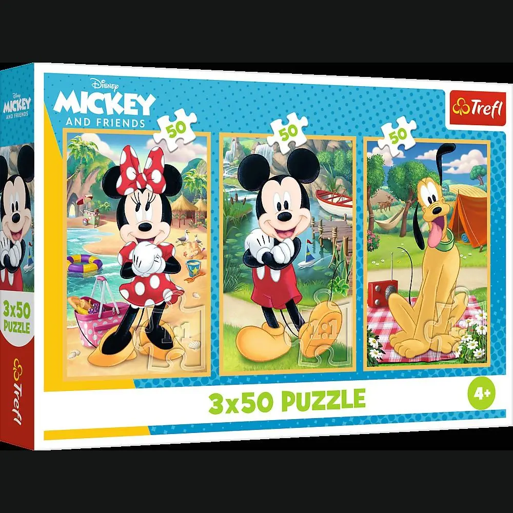 Trefl - Puzzle 3x50 Peças Mickey Mouse