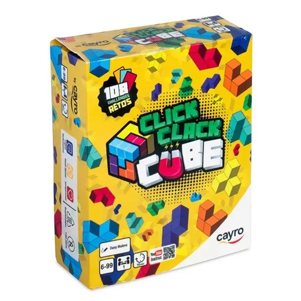 Jogo p/ Formar Cubos Click Clack Cubel - Cayro