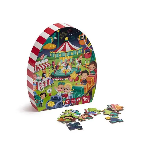 Puzzle Parque de Diversões 100 peças  - EKids
