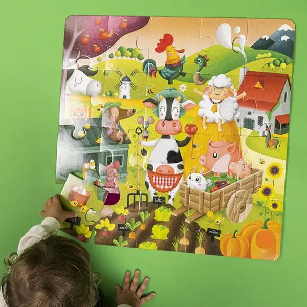 Puzzle de Animais da Quinta Texturas - EKids