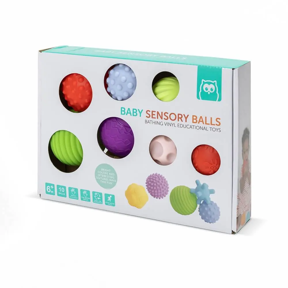 Bolas Sensoriais para Bebés (10 unid) - EKids