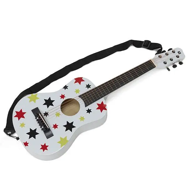 Guitarra de Criança E-Kid em Madeira c/ Estrelas