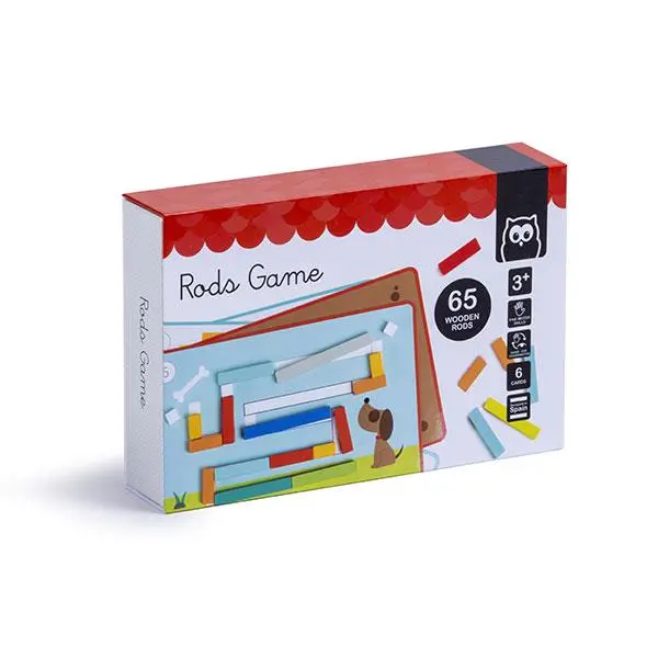 Jogo de Réguas de Madeira 65 peças - Kids