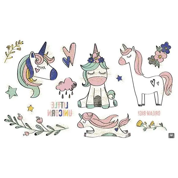 Conjunto de Tatuagens Unicórnio - EKids