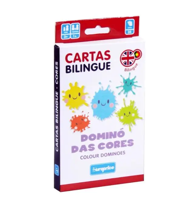 Cartas Bilingue – Dominó das Cores - Europrice