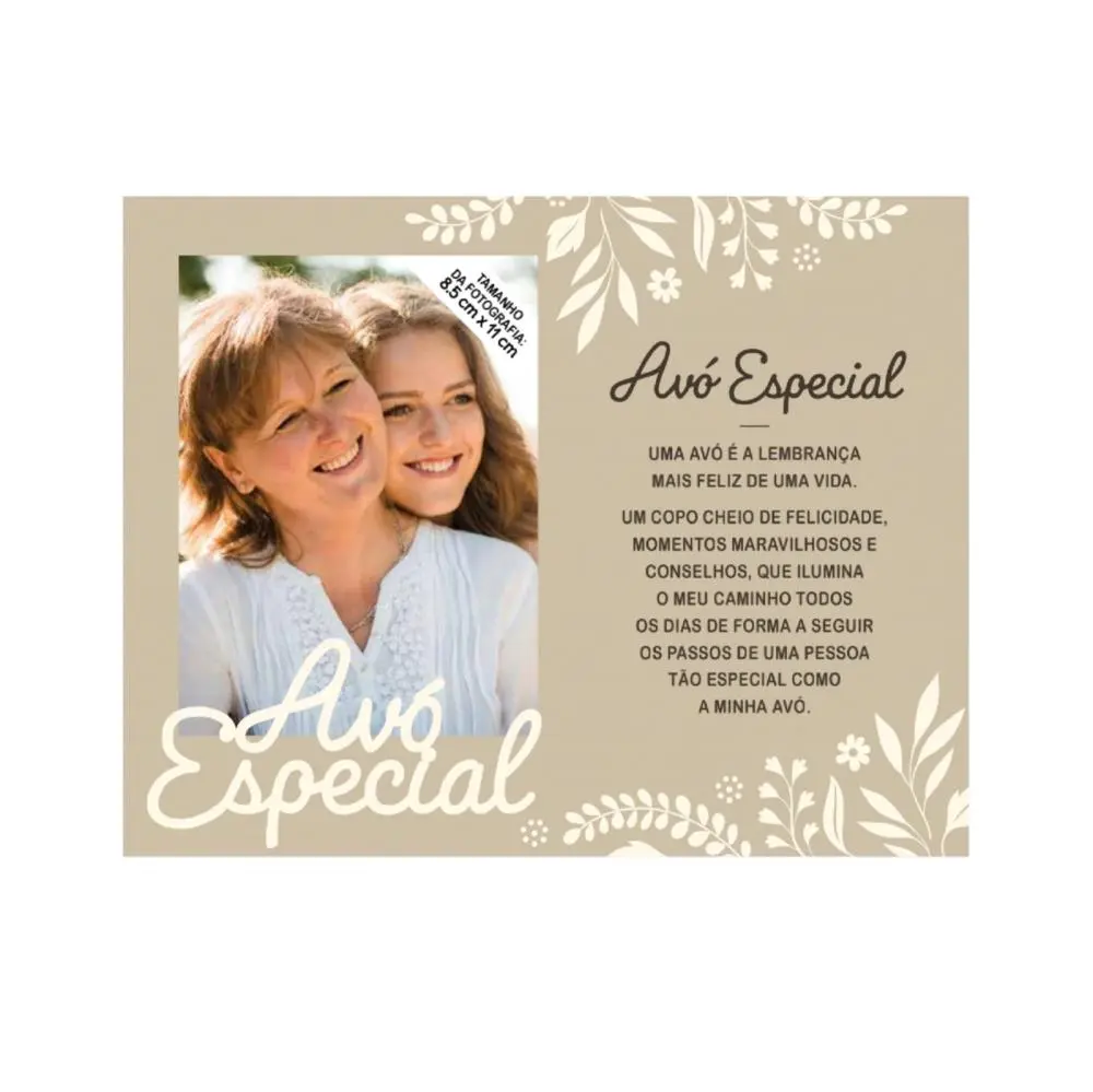 Moldura Personalizada Avó Especial - H&H