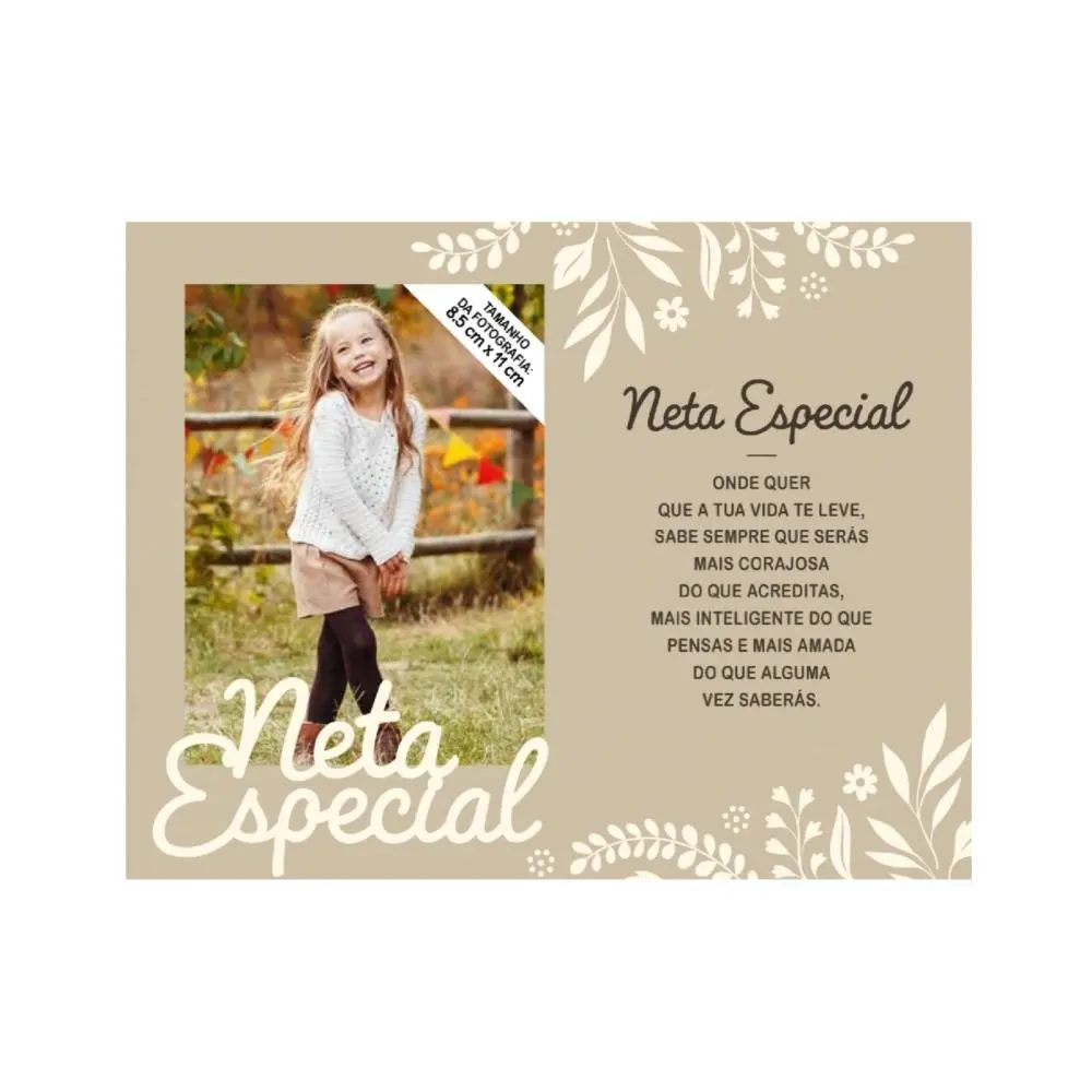 Moldura Personalizada Neta Especial - H&H
