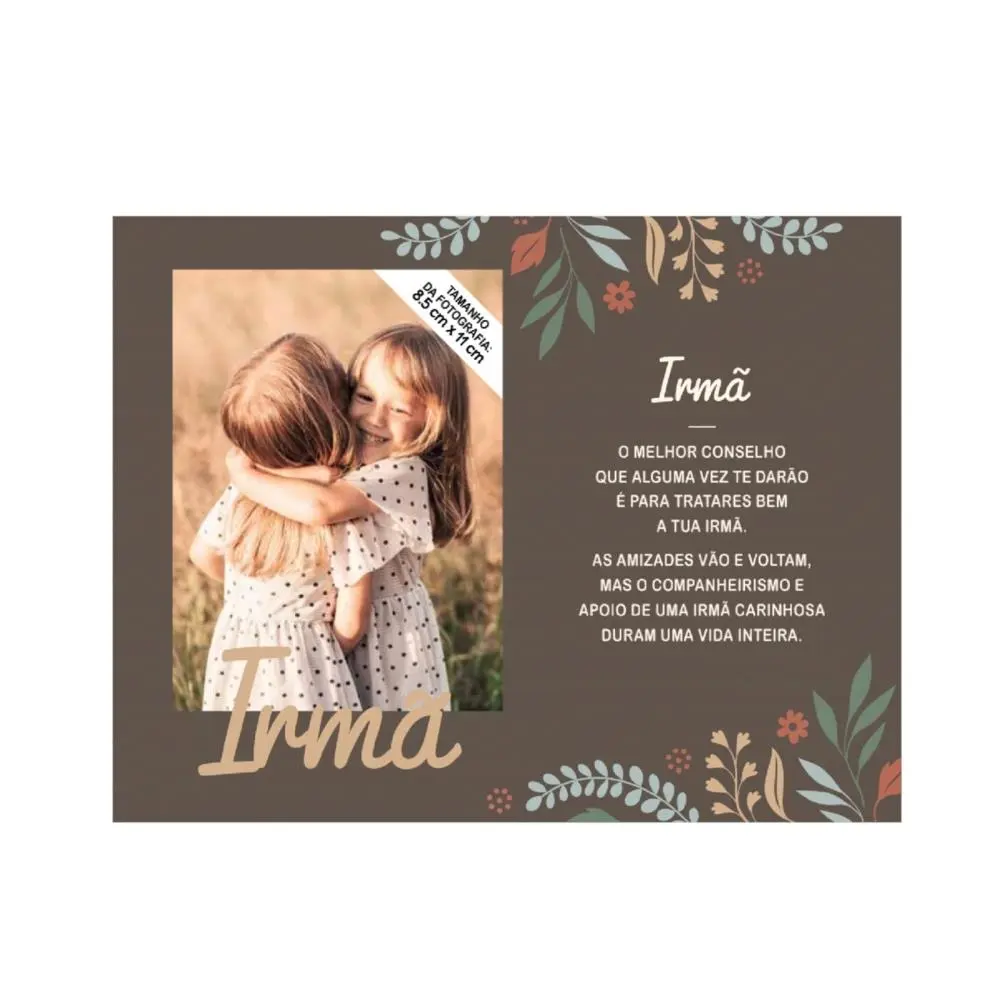 Moldura Personalizada Irmã - H&H