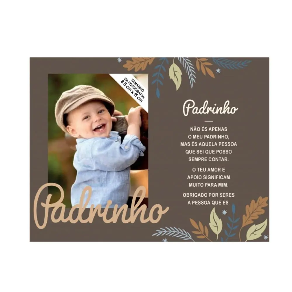 Moldura Personalizada Padrinho - H&H